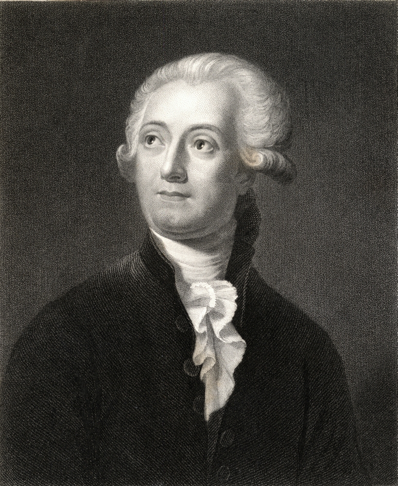 Antoine Laurent Lavoisier 1743-1794 French Chemist From The Book Gallery of Portraits Published London 1833 Poster Print, Large - 26 x 32