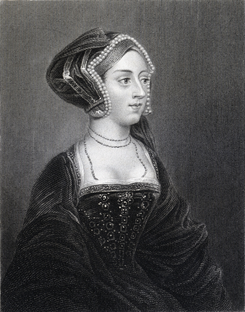 Anne Boleyn Also Spelled Bullen 1507-1536 Second Wife of Henry VIII From The Book Lodge S British Portraits Published Poster Print - 13 x 17