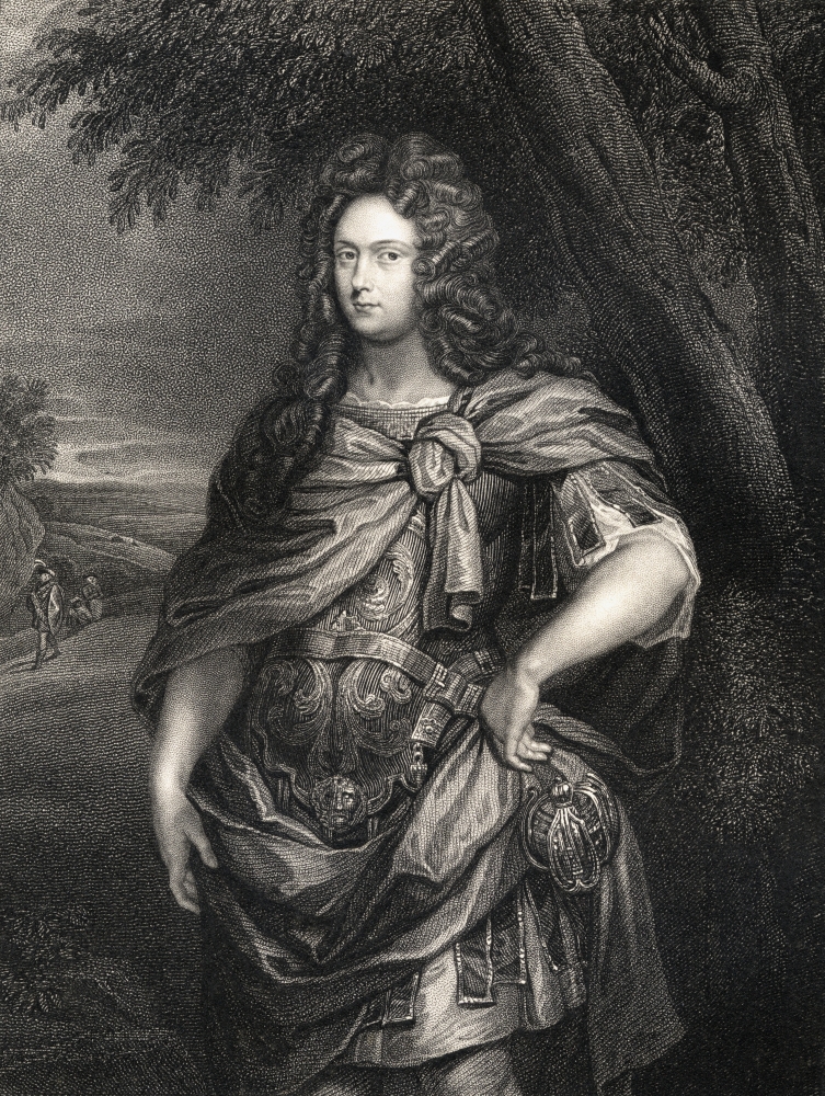 Picture of Archibald Campbell 10th Earl & 1st Duke of Argyll, 1651-1703 Scottish Leader of The Revolution of 1688 From The Book -LodgeS British Portraits Published London 1823 Poster Print, 13 x 17