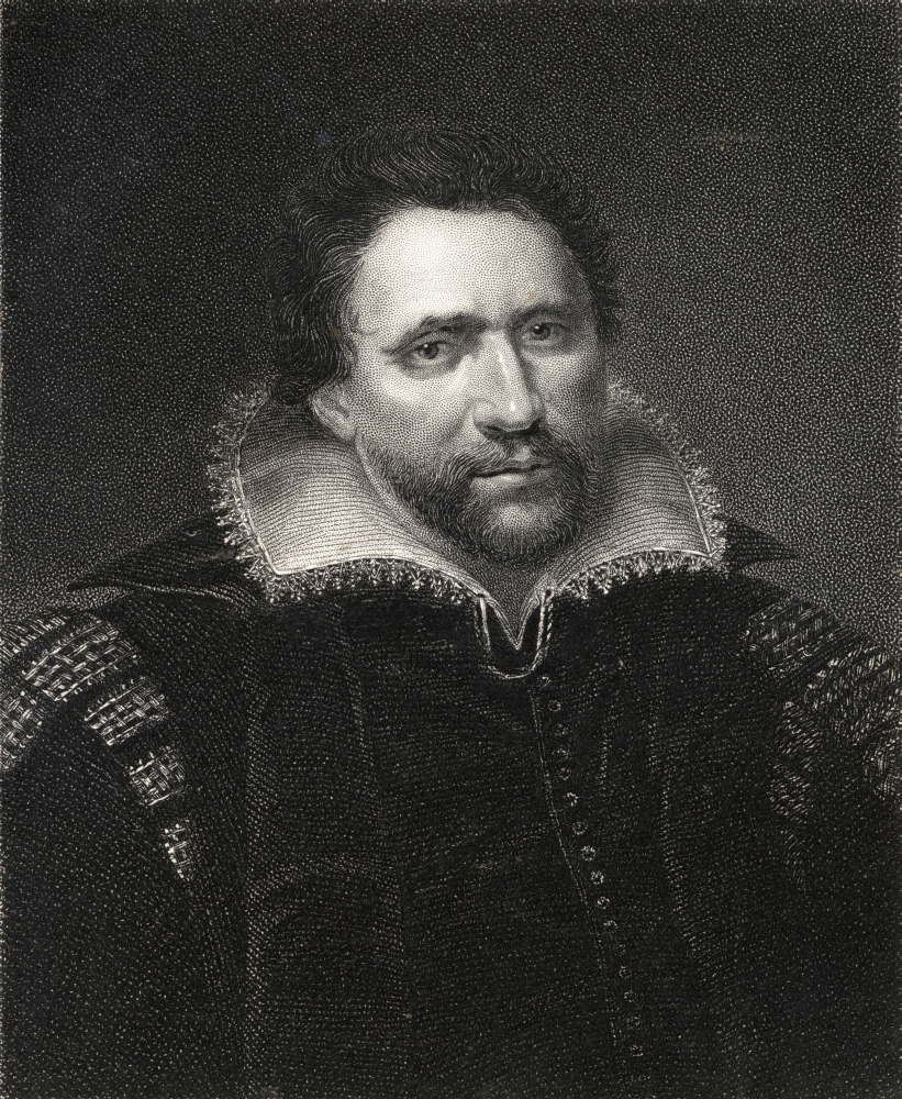 Picture of   Ben Jonson&#44; Aka Benjamin Jonson&#44; 1572-1637 English Jacobean Dramatist&#44; Lyric Poet & Literary Critic From The Book -Gallery of Portraits Published London 1833 Poster Print&#44; 13 x 16