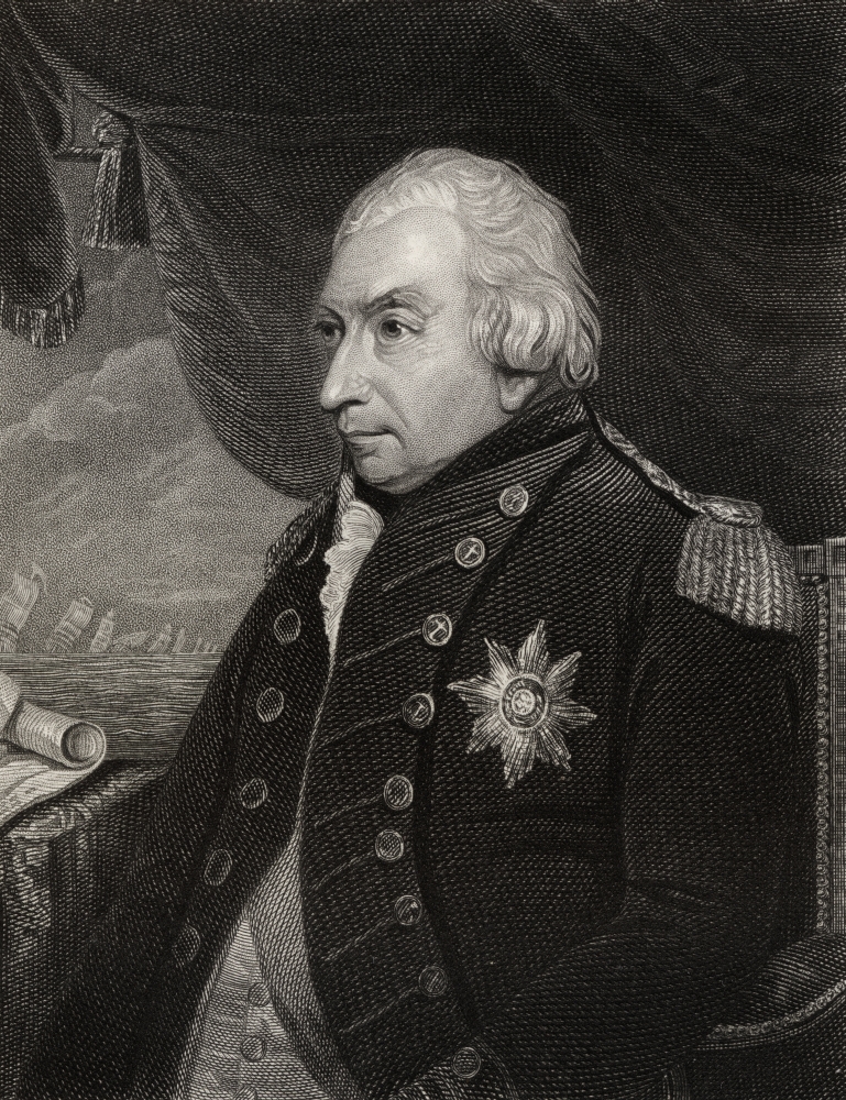 John Jervis 1St Earl of St Vincent 1735-1823 Admiral In The British Royal Navy Engraved by J Cochran After J Kee 13 x 17 Poster Print, 13 x 17