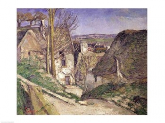 Picture of Posterazzi BALXIR26067LARGE The House of The Hanged Man Poster Print by Paul Cezanne - 36 x 24 in. - Large