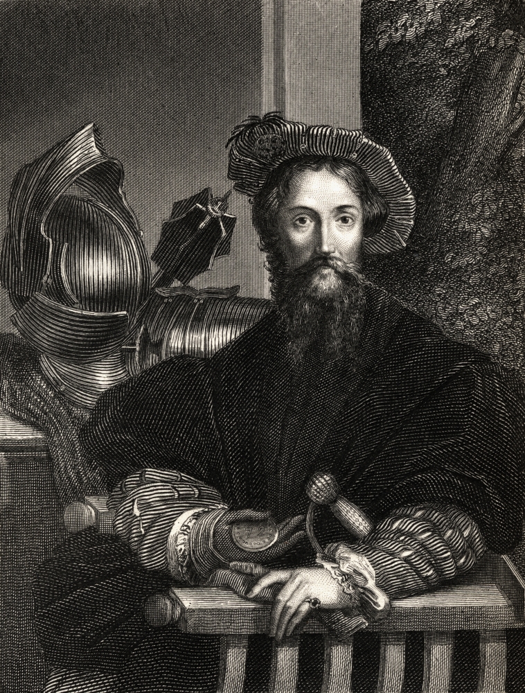 DPI1858419 Christopher Columbus 1451-1506 Spanish Explorer Discoverer of America Poster Print, 13 x 17