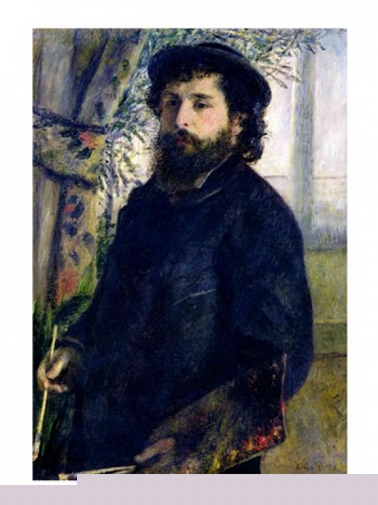 Picture of Posterazzi BALXIR28940 Portrait of Claude Monet Poster Print by Pierre-Auguste Renoir - 18 x 24 in.