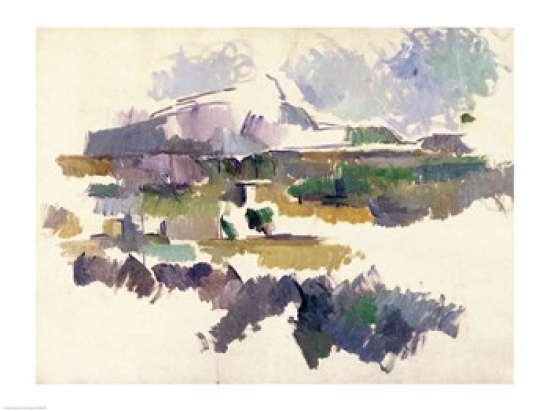 Picture of Posterazzi BALXIR29250 Montagne Sainte-Victoire Poster Print by Paul Cezanne - 24 x 18 in.