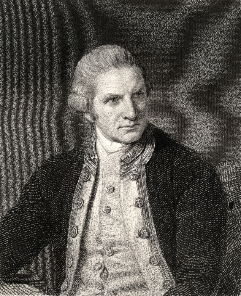 James Cook 1728-1779 British Naval Commander Navigator & Explorer From The Book Gallery of Portraits Published London Poster Print, Large - 26 x 32