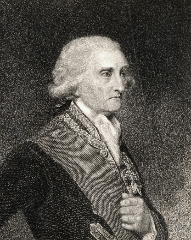 George Brydges Rodney 1St. Baron Rodney 1718-1792 English Admiral From The Book Gallery of Portraits Published London Poster Print - Large - 26 x 34