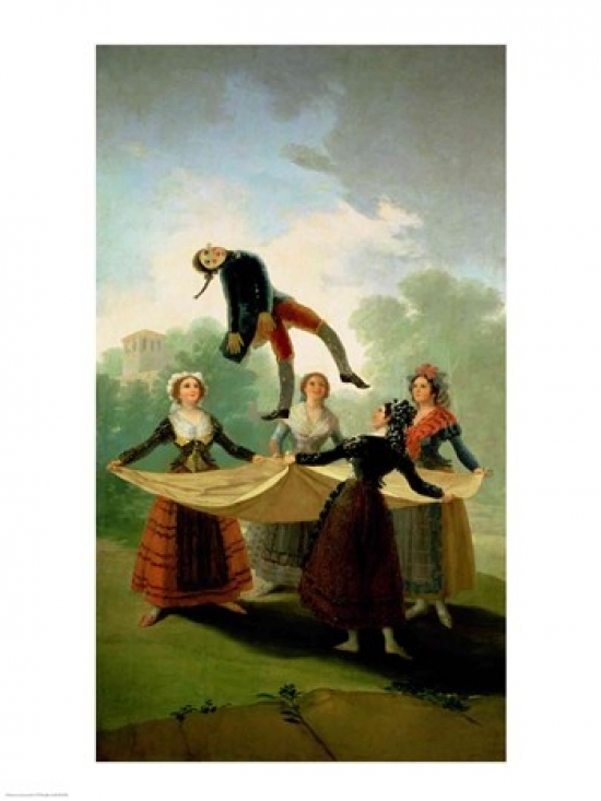 The Puppet Poster Print by Francisco De Goya - 24 x 36 in. - Large