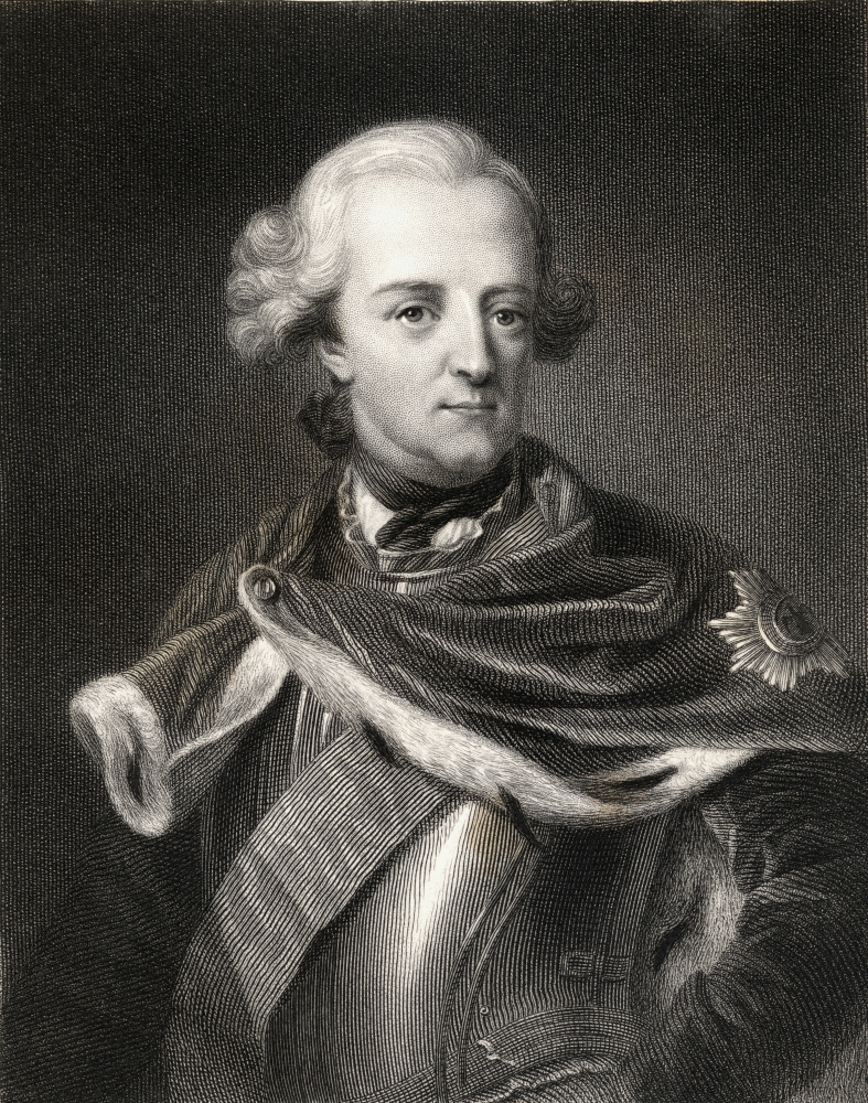 Frederick II Aka Frederick The Great 1712-1786 3Rd King of Prussia 1740-86 From The Book Gallery of Portraits Published Poster Print - 13 x 17