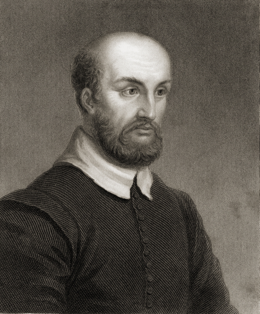 Andrea Palladio Aka Andrea De Pietro Della Gondola 1508-1580 Italian Architect From The Book Gallery of Portraits Poster Print - 13 x 16