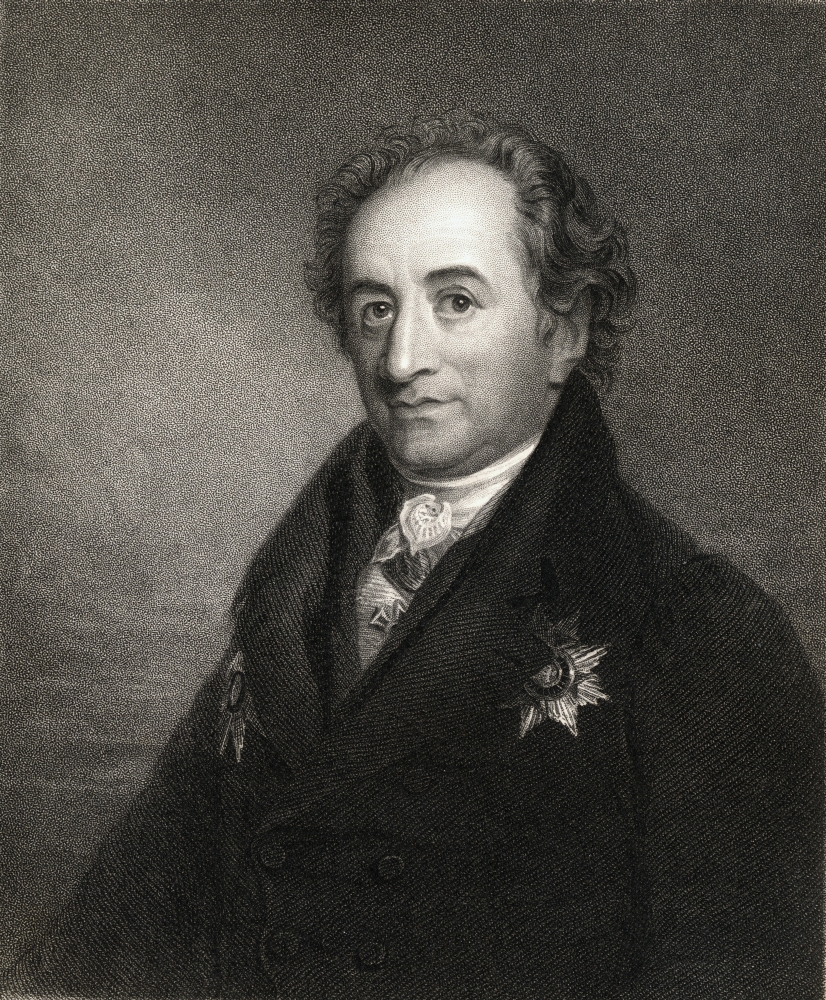 Johann Wolfgang Von Goethe 1749-1832 German Writer From The Book Gallery of Portraits Published London 1833 Poster Print, Large - 26 x 32