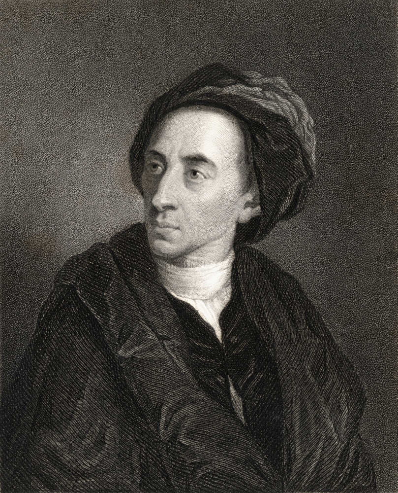 DPI1858476 Alexander Pope, 1688-1744 English Poet & Satirist From The Book -Gallery of Portraits Published London 1833 Poster Print, 13 x 17