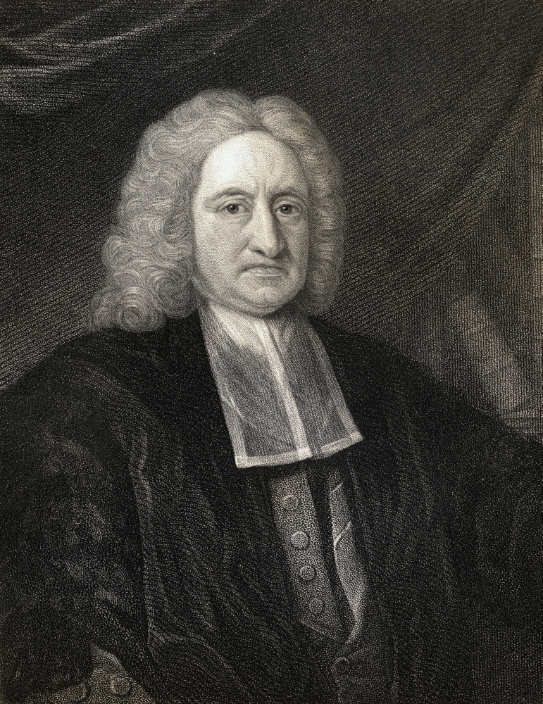 Edmond Halley, 1656-1742 English Astronomer & Mathematician From The Book -Gallery of Portraits Published London 1833 Poster Print, 13 x 17