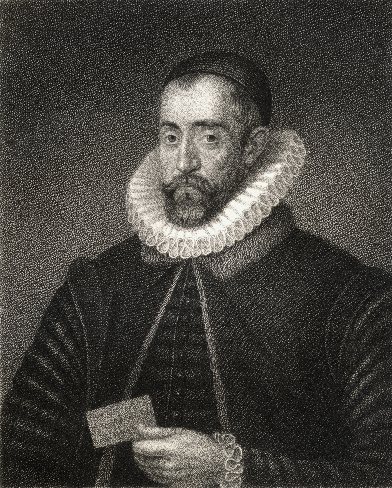 DPI1858562 Sir Francis Walsingham C1532 - 1590 English Statesman & Spymaster for Queen Elizabeth I From The Book Lodge S Britis Poster Print, 13 x 17
