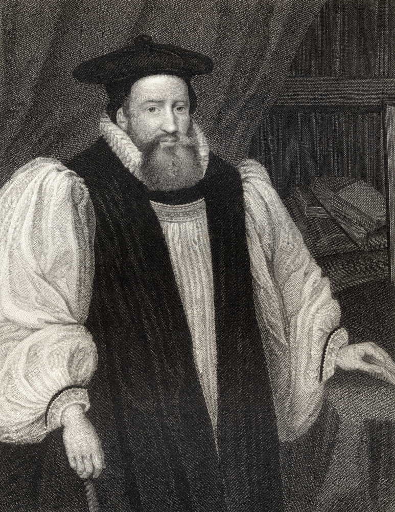 DPI1858570 George Abbott 1562-1633 Archbishop of Canterbury From The Book -LodgeS British Portraits Published London 1823 Poster Print, 13 x 17
