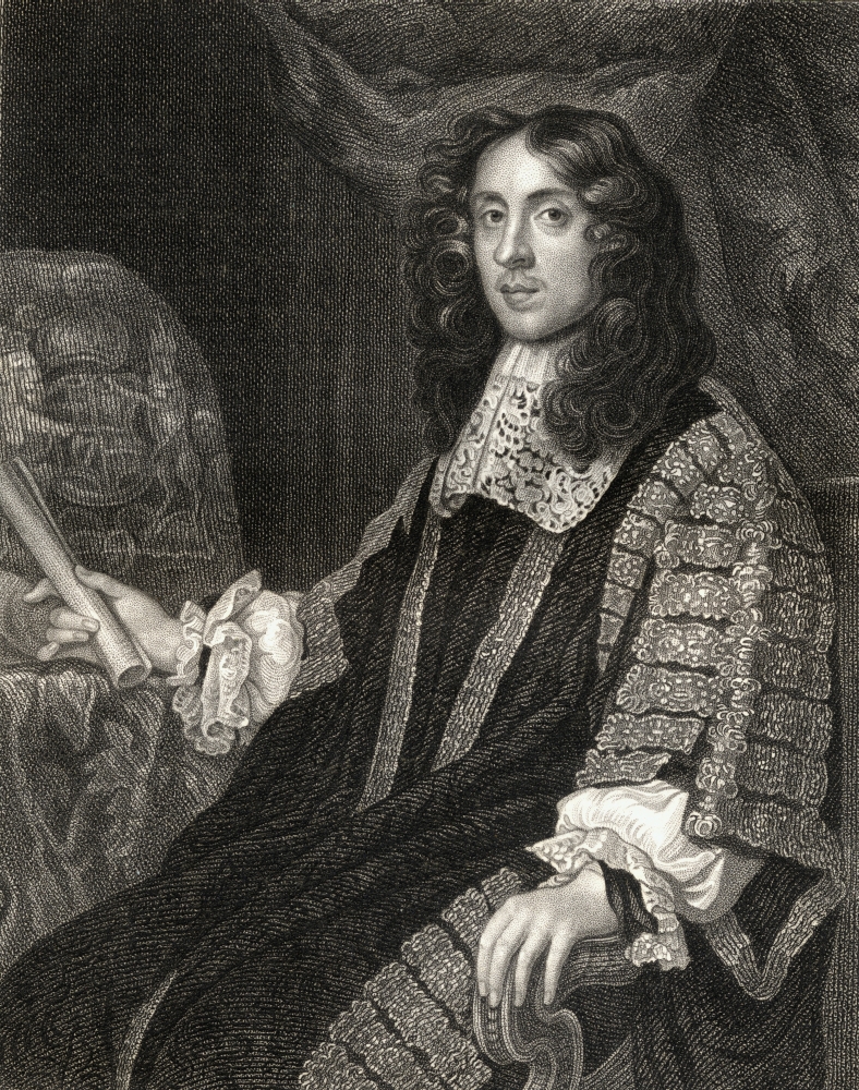 Picture of   Heneage Finch 1St. Earl of Nottingham&#44; Baron Finch of Daventry&#44; 1621-1682 Lord Chancellor of England From The Book -LodgeS British Portraits Published London 1823 Poster Print&#44; 13 x 17