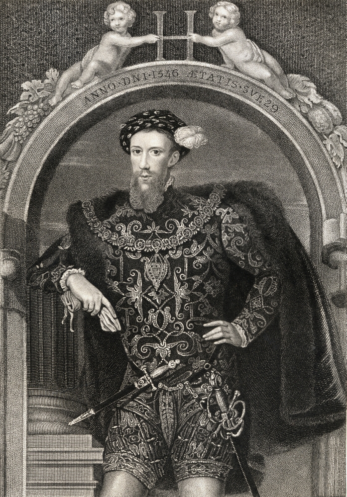 Henry Howard, Earl of Surrey, 1517-1547 English Poet From The Book -LodgeS British Portraits Published London 1823 Poster Print, 12 x 18