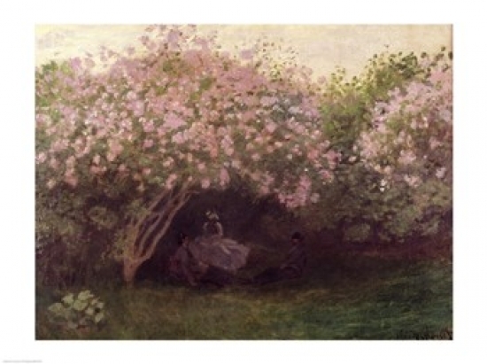 Picture of Posterazzi BALXIR205441LARGE Lilacs Grey Weather C.1872-73 Poster Print by Claude Monet - 36 x 24 in. - Large