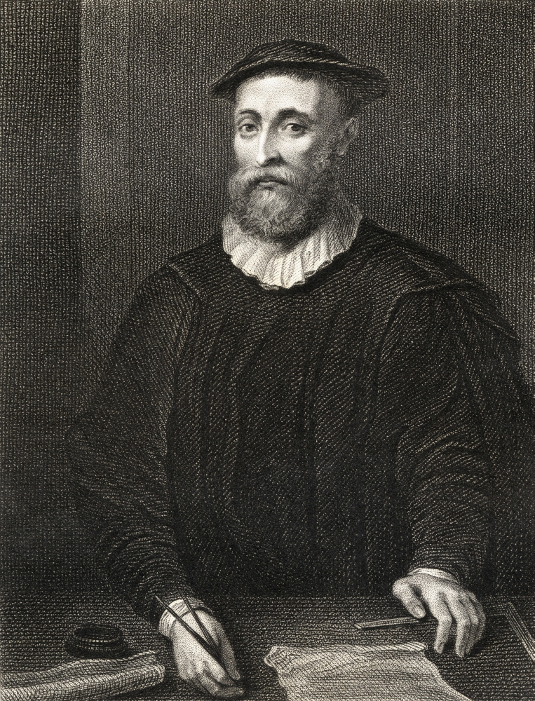 John Knox C.1514-1572 Leader of Scottish Reformation From The Book Lodge S British Portraits Published London 1823 Poster Print