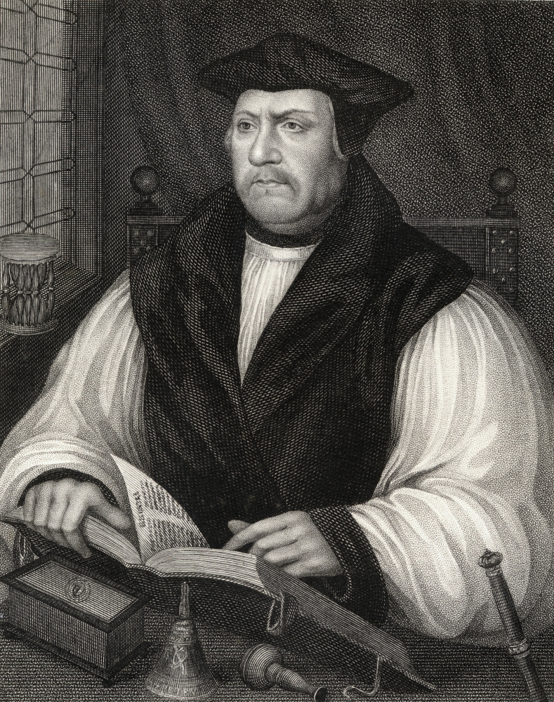 Matthew Parker 1504-1575 Anglican Archbishop of Canterbury 1559-75 From The Book Lodge S British Portraits Published Poster Print - Large - 26 x 34