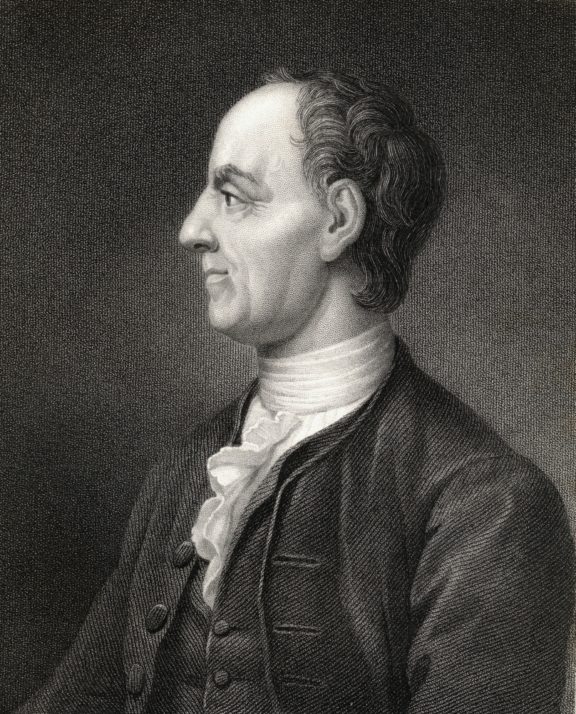 Leonhard Euler 1707-1783 Swiss Mathematician & Physicist From The Book Gallery of Portraits Published London 1833 Poster Print - 13 x 17
