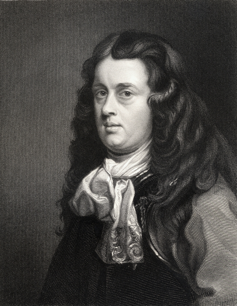 Robert Blake 1599-1657 English Admiral From The Book -Gallery of Portraits Published London 1833 Print, 13 x 17