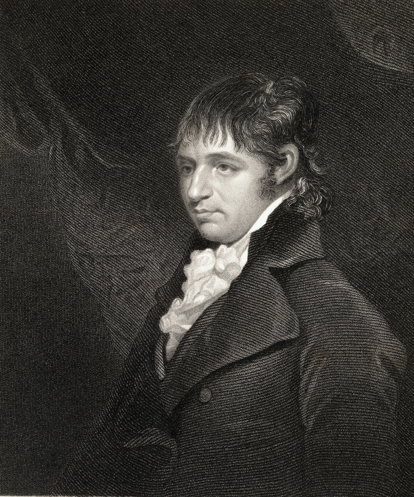 Richard Porson 1759-1808 British Master of Classical Scholarship From The Book Gallery of Portraits Published London Poster Print - 13 x 16