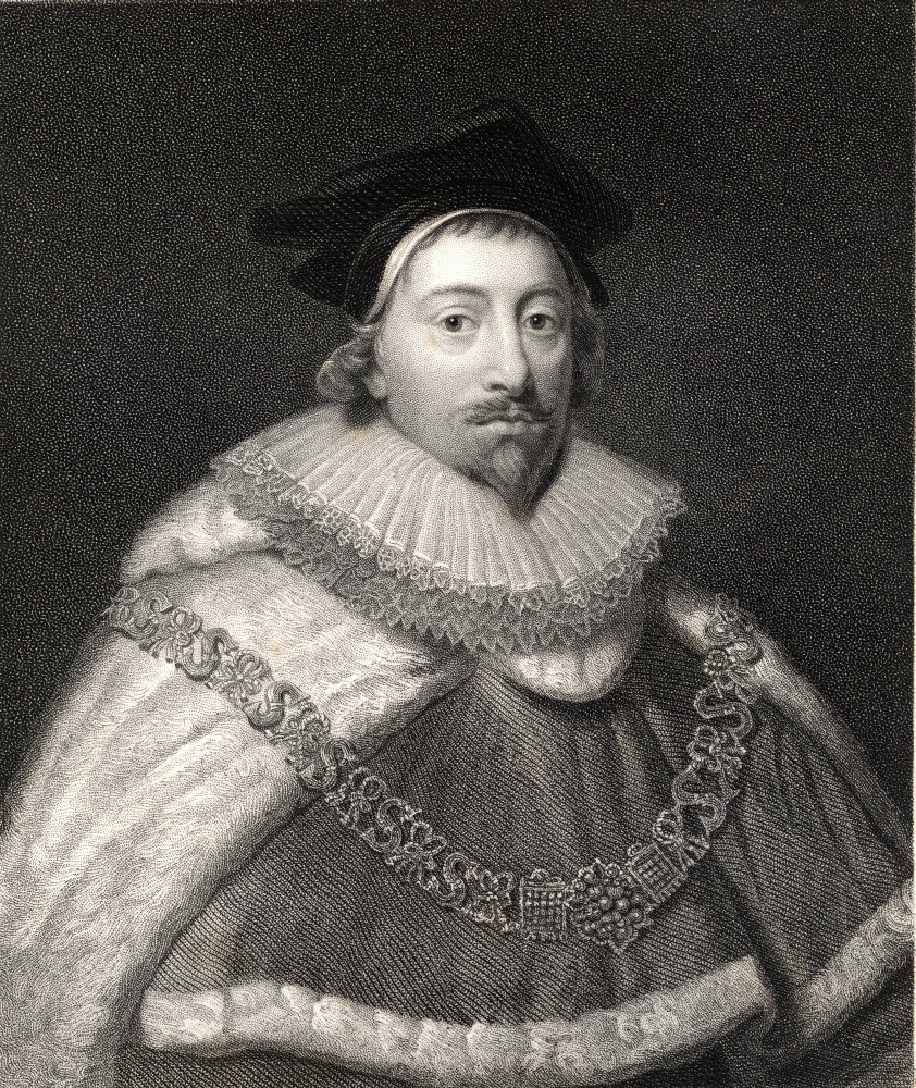 Sir Edward Coke 1552-1634 British Jurist & Politician From The Book Gallery of Portraits Published London 1833 Poster Print, Large - 28 x 32