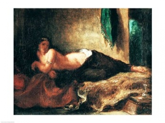 Odalisque Poster Print by Eugene Delacroix - 36 x 24 in. - Large