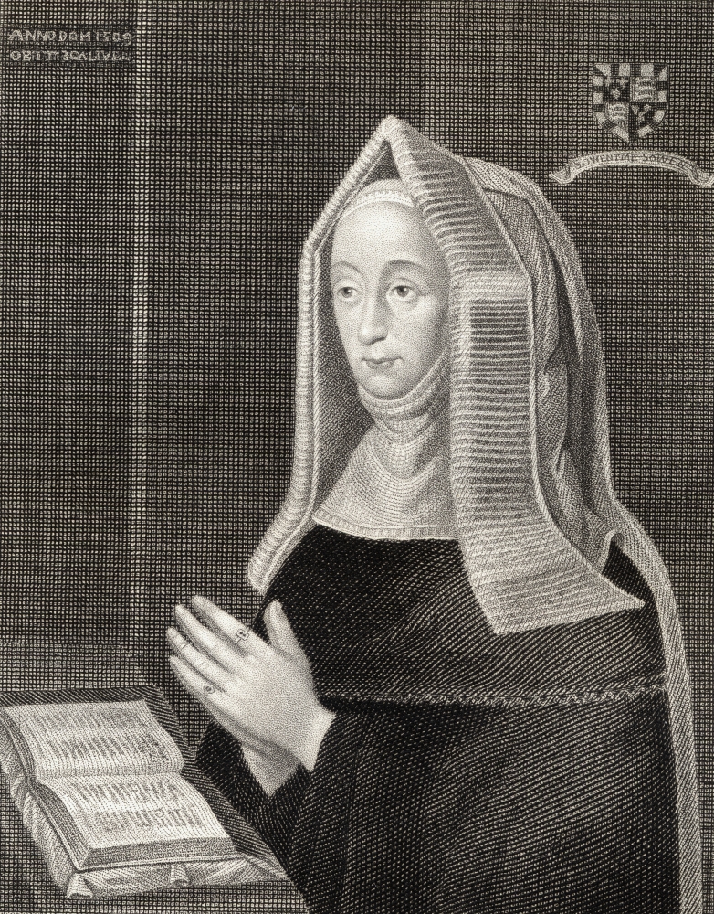 Margaret Beaufort Aka Margaret of Lancaster 1443-1509 Mother of Henry VII From The Book Lodge S British Portraits Poster Print - Large - 26 x 34