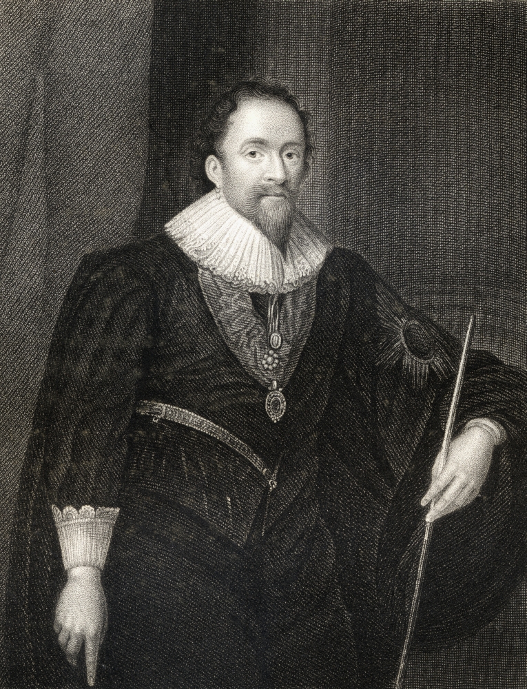William Herbert Earl of Pembroke 1580-1630 English Lord Chamberlain From The Book Lodge S British Portraits Published Poster Print - 13 x 17