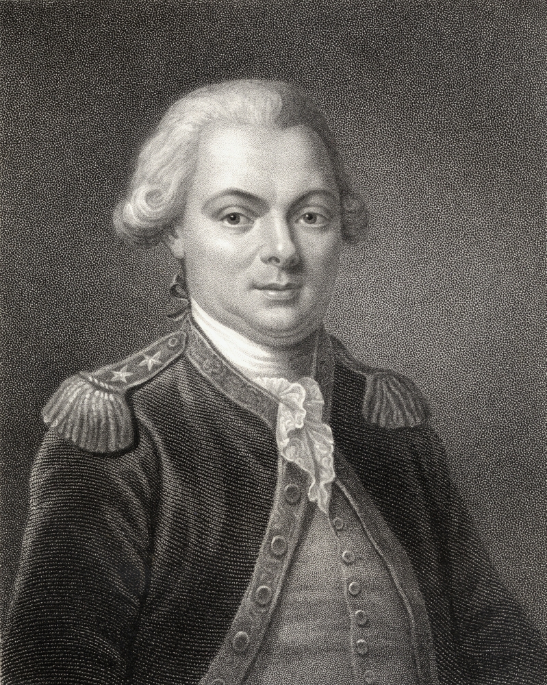 DPI1858913 Jean Francois Galaup Count De La P-Rouse 1741-1788 French Navigator & Explorer From The Book -Gallery of Portraits Poster Print, 13 x 17