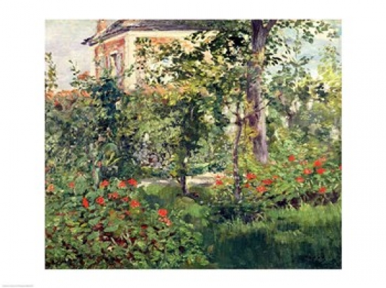Picture of Posterazzi BALXIR205434 The Garden at Bellevue 1880 Poster Print by Edouard Manet - 24 x 18 in.