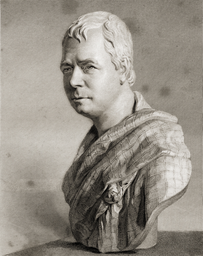 Sir Walter Scott 1771-1832 Scottish Novelist Poet Historian & Biographer From The Book Gallery of Portraits Published Poster Print - Large - 26 x 34