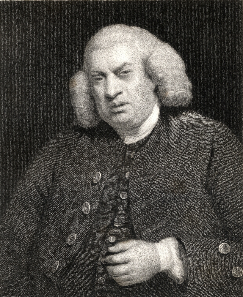 Samuel Johnson 1709-1784 English Poet Critic Essayist & Lexicographer From The Book Gallery of Portraits Published Poster Print, Large - 26 x 32