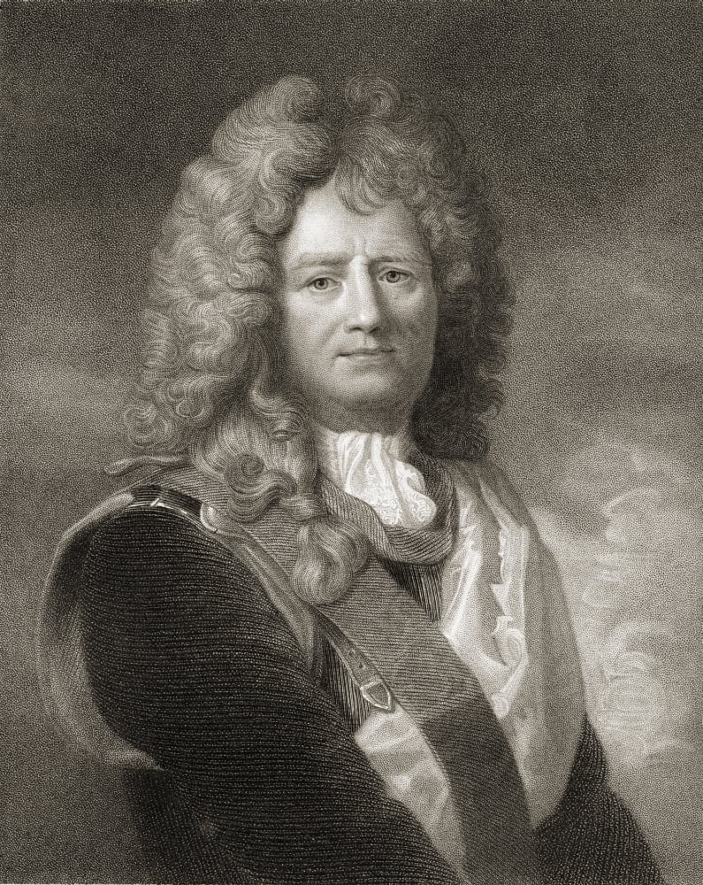 Sebastien Le Prestre De Vauban 1633-1707 French Military Engineer From The Book Gallery of Portraits Published London Poster Print - Large - 26 x 34