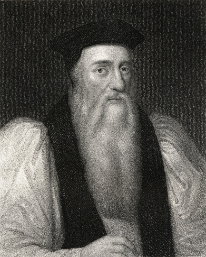 Thomas Cranmer 1489-1556 First Protestant Archbishop of Canterbury 1533-56 From The Book Lodge S British Portraits Poster Print - Large - 26 x 34