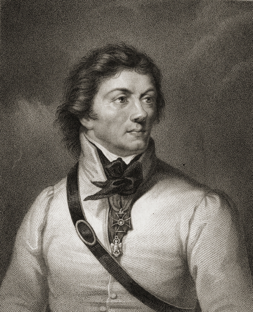 Tadeusz Or Thaddeus Kosciuszko 1746-1817 Polish Army Officer & Statesman From The Book Gallery of Portraits Published Poster Print - 13 x 16