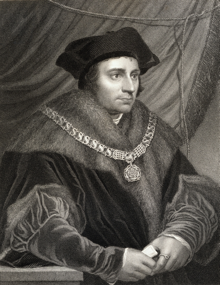 Sir Thomas More Aka Saint Thomas More 1477-1535 English Humanist Statesman Poster Print - 13 x 17