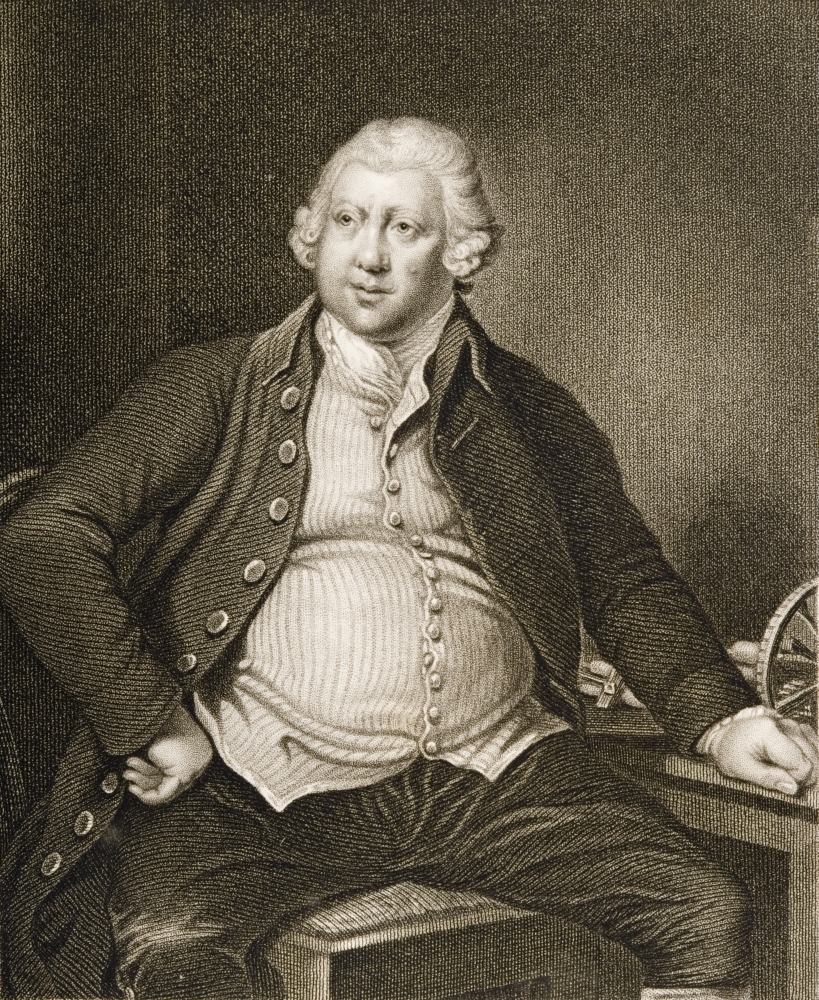 Sir Richard Arkwright 1732 1792. English Textile Industrialist & Inventor Poster Print - 26 x 30