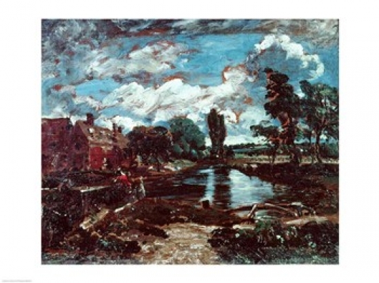 Flatford Mill From A Lock on The Stour C.1811 Poster Print by John Constable - 36 x 24 in. - Large
