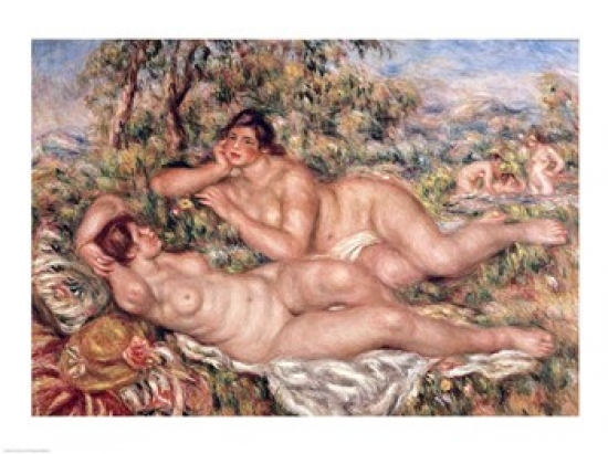 The Bathers Poster Print by Pierre-Auguste Renoir - 24 x 18 in.