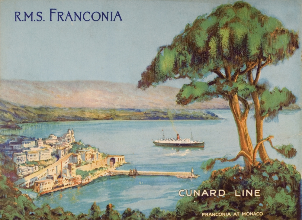 Picture of Posterazzi DPI1859451 Cunard Line Promotional Brochure for The Rms Franconia Circa 1926-1930 Poster Print, 16 x 12