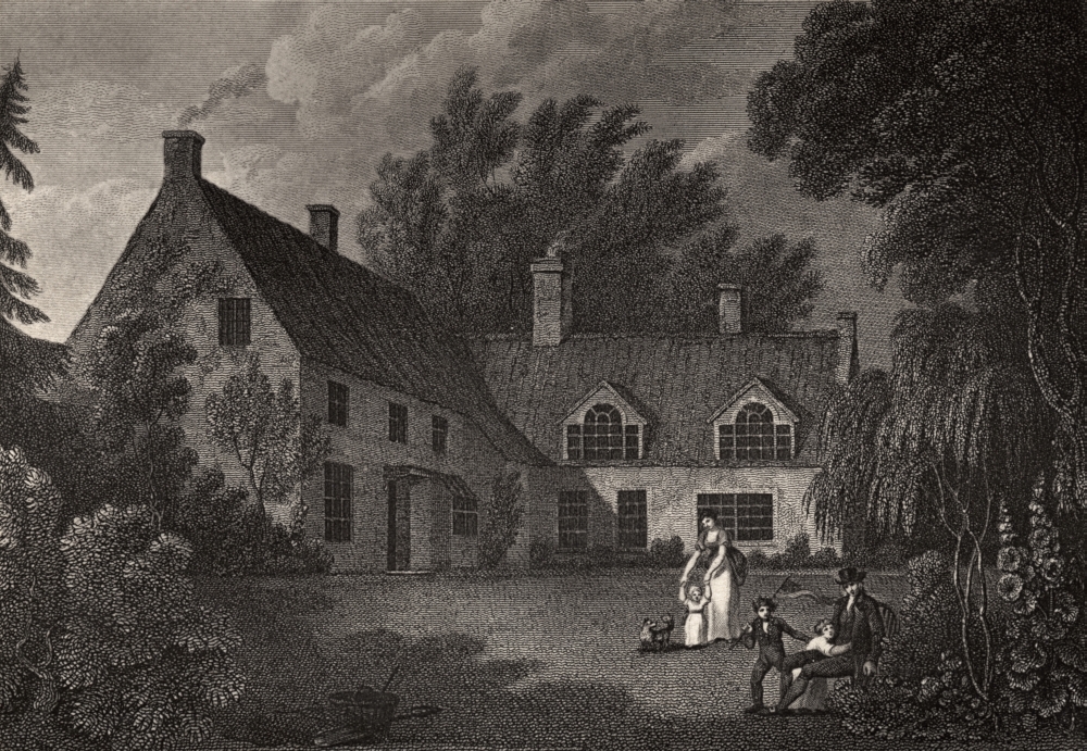 Nelson's Birthplace. Burnham Thorpe Parsonage Norfolk England. Horatio Nelson Poster Print - 18 x 12