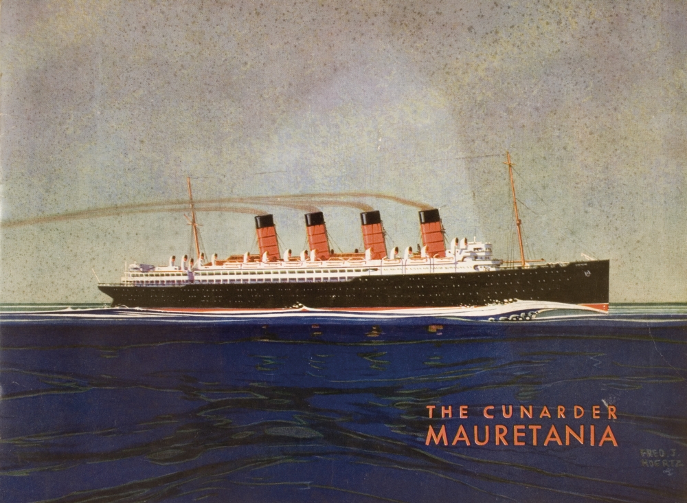 Picture of Posterazzi DPI1859453 Cunard Line Promotional Brochure for Mauretania Circa 1930 Poster Print, 16 x 12