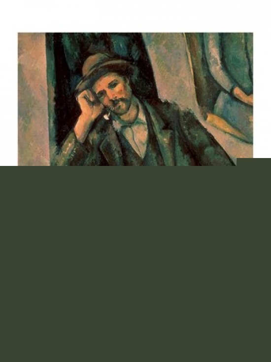 Man Smoking A Pipe Poster Print by Paul Cezanne - 24 x 36 in. - Large