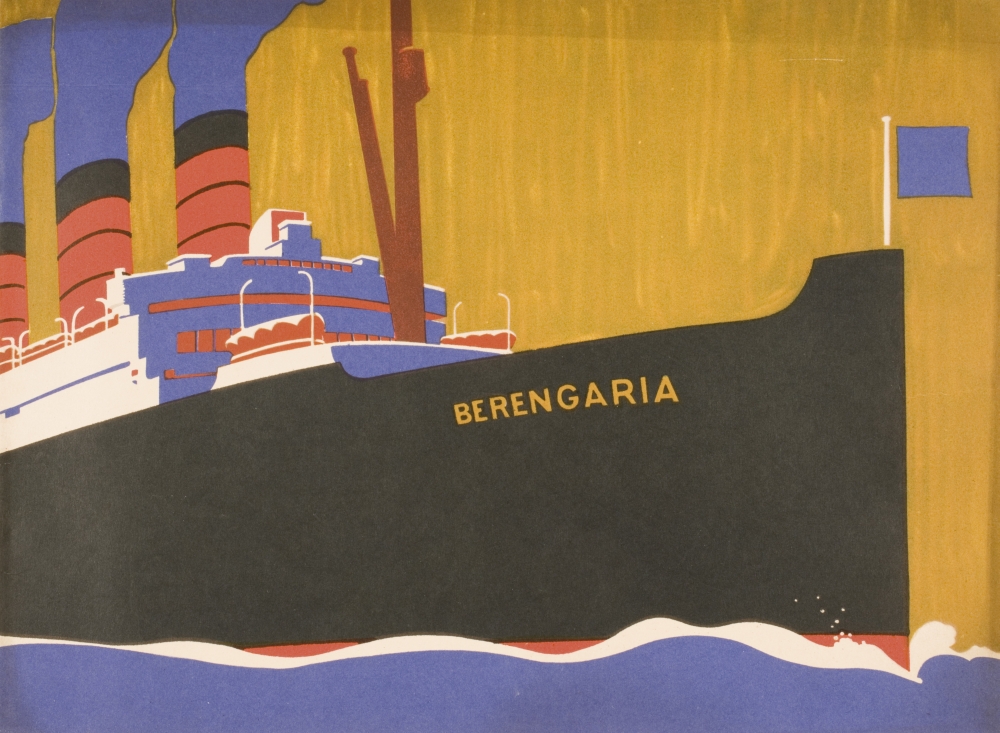Picture of Posterazzi DPI1859454 Cunard Line Promotional Brochure for Berengaria Circa 1930 Poster Print, 16 x 12