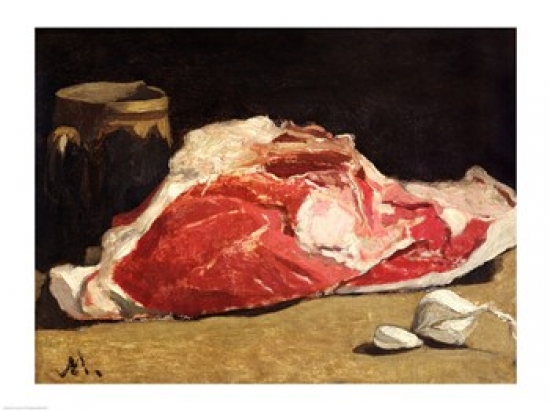 Picture of Posterazzi BALXIR193547 Still Life The Joint of Meat 1864 Poster Print by Claude Monet - 24 x 18 in.