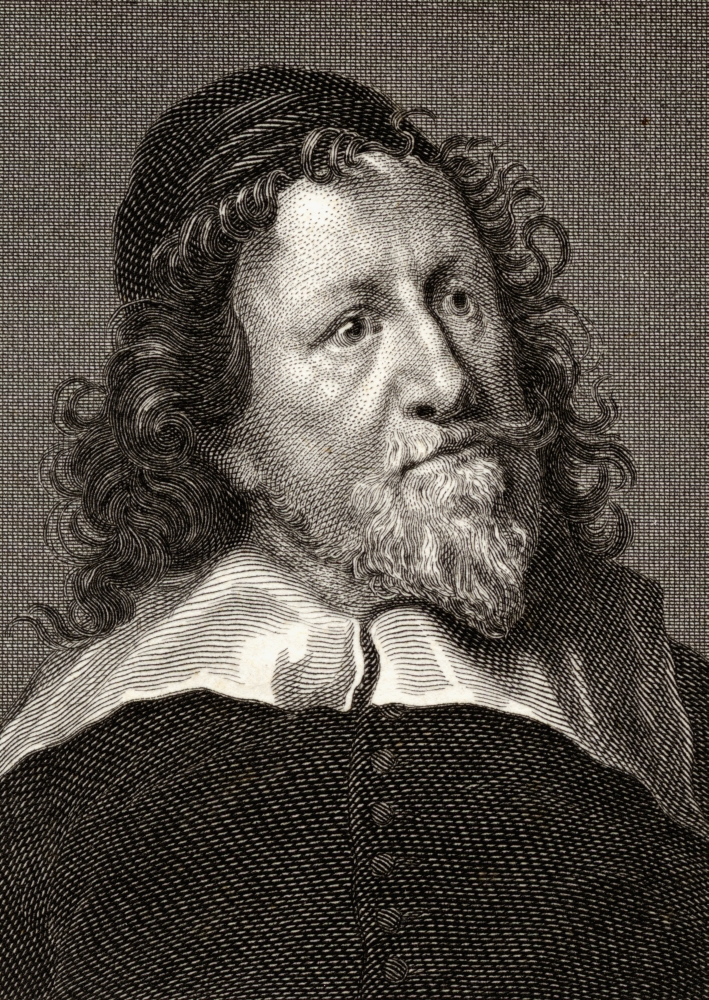 Inigo Jones Painter Architect & Designer19th Century Engraved by Edward Smith From The Painting by Vandyke Poster Print, 12 x 18