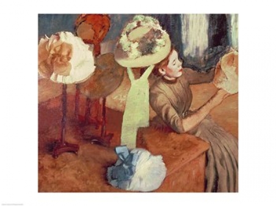 The Millinery Shop Poster Print by Edgar Degas
